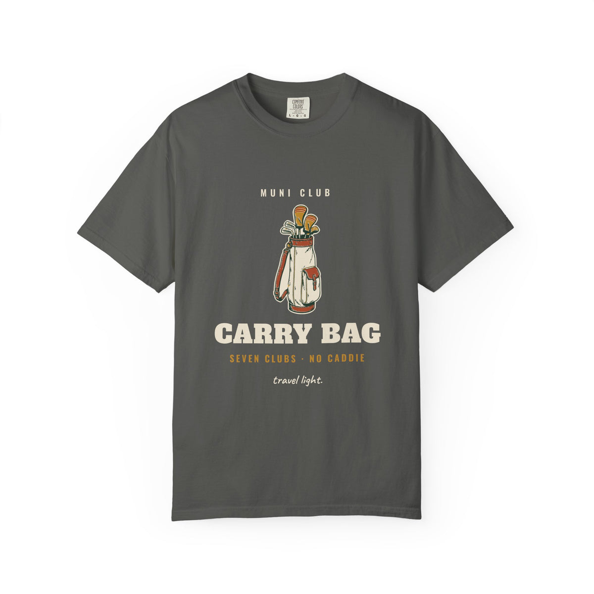 Carry Bag Tee in Pepper, front view