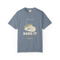 Rake It Tee in Blue Jean, front view