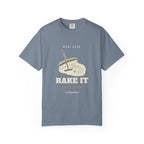 Rake It Tee in Blue Jean, front view