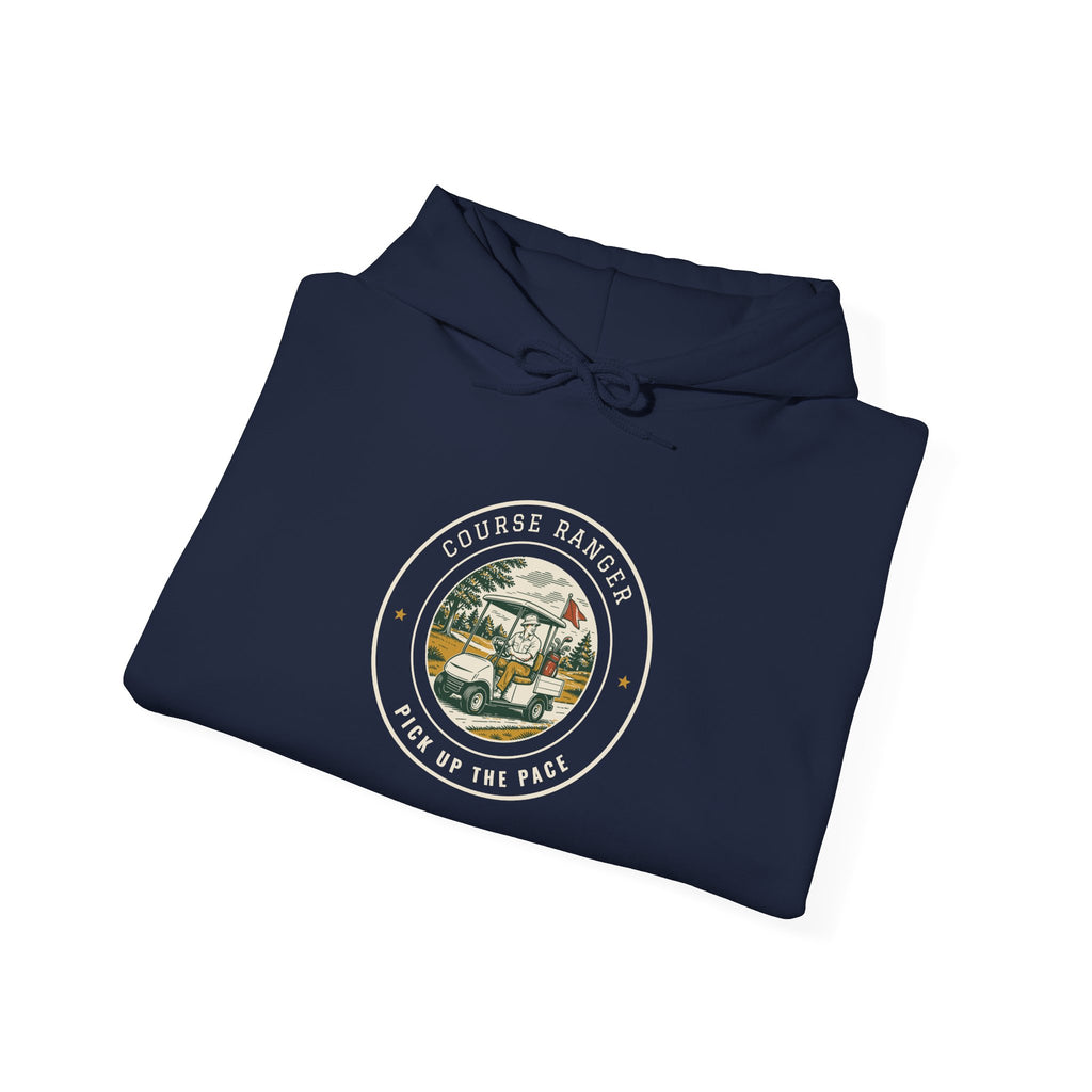 Course Ranger Hoodie in Navy, folded