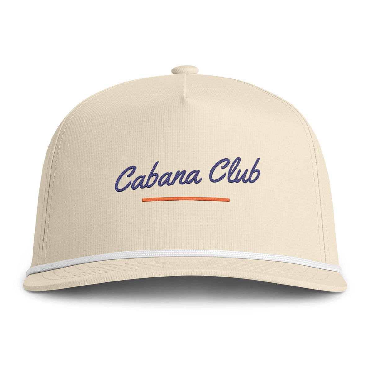 Cabana Club Rope Cap in Ivory, front view
