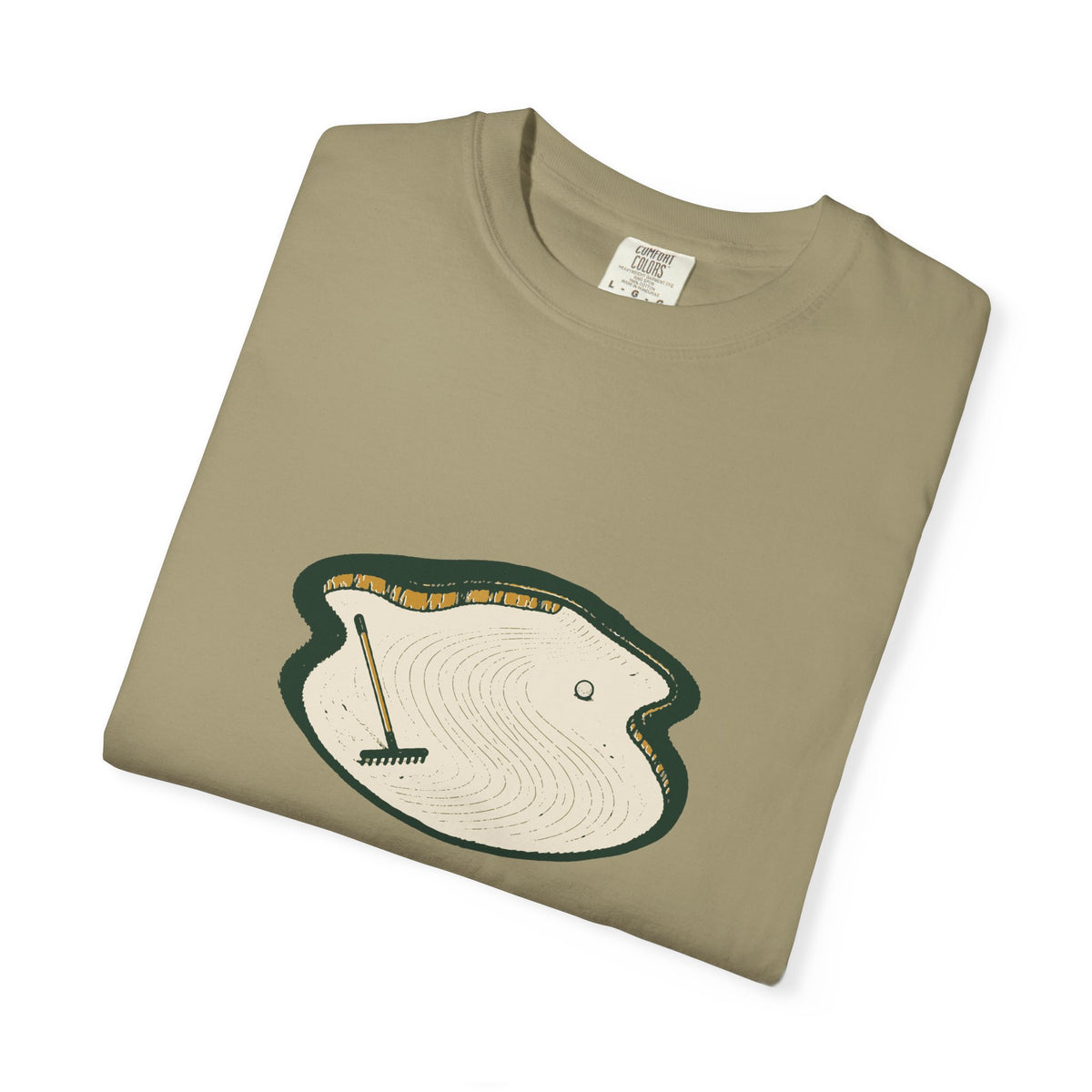 Beach Day Tee in Khaki, folded