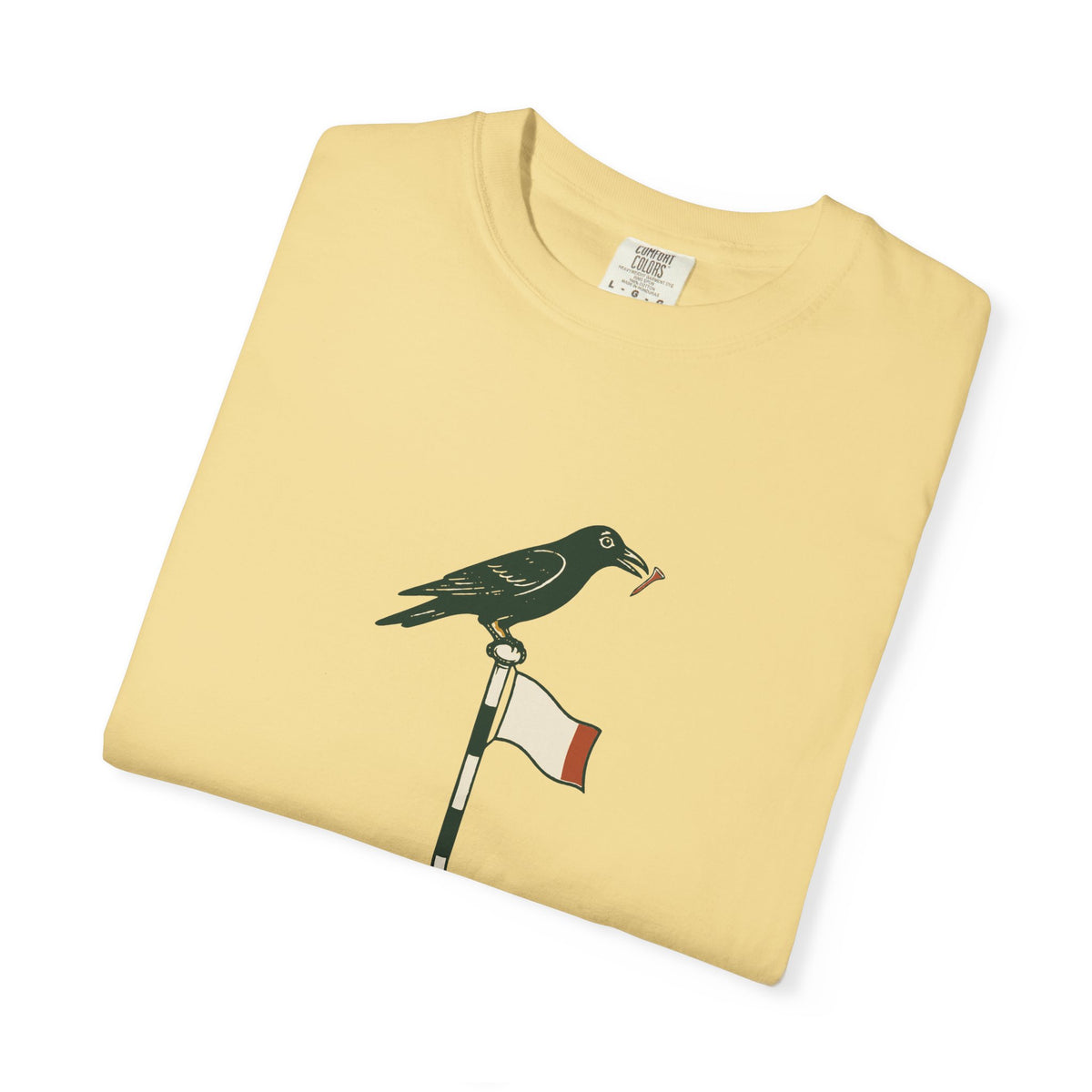 Early Birdie Tee in Butter, folded