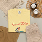 Round Robin Tee in Butter, flat lay