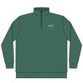 Public Links Arch Quarter-Zip in Alpine Green, front view