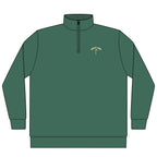 Public Links Arch Quarter-Zip in Alpine Green, front view
