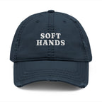 Soft Hands Dad Hat in Dark Navy, front view