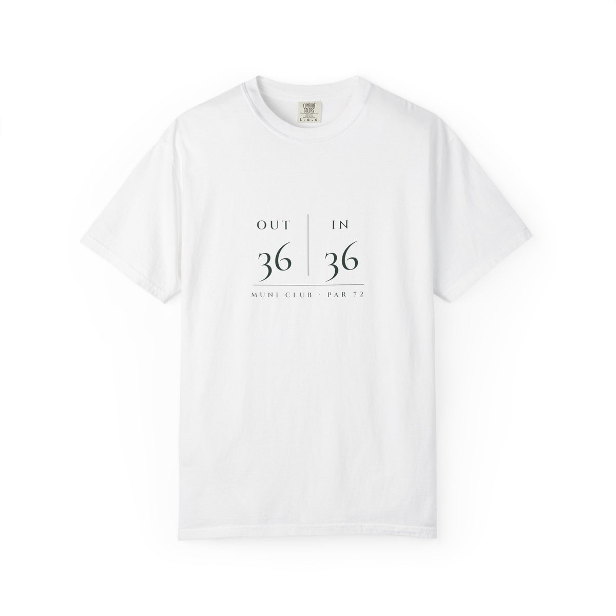 Out & In Tee in White, front view