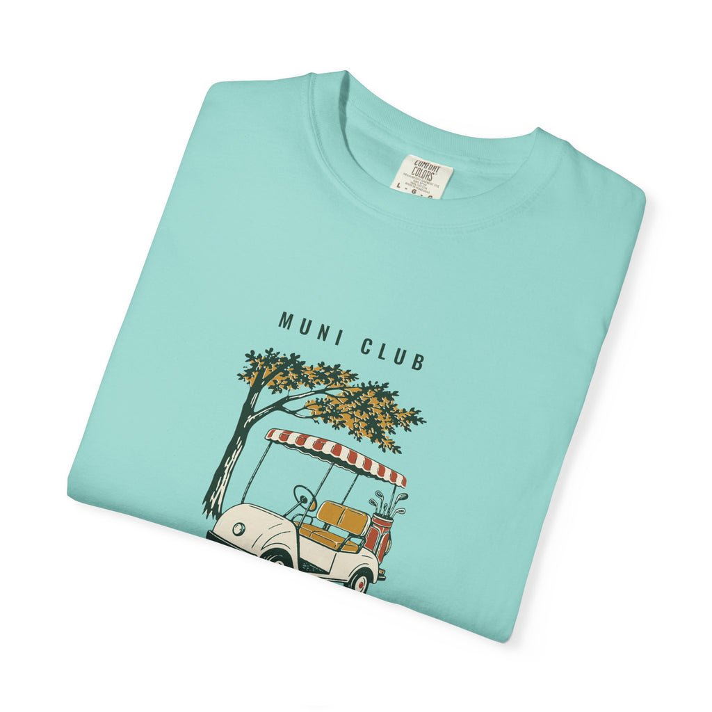 Cart Girl Tee in Chalky Mint, folded