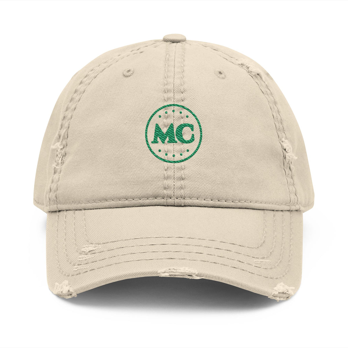 MC Ball Dad Hat in Khaki, front view