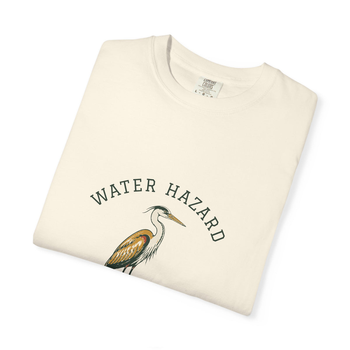Water Hazard Tee in Ivory, folded