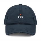 TSS Ball Dad Hat in Dark Navy, front view