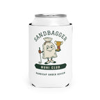 Sandbagger Can Cooler in White, front view, second angle