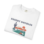 Desert Doubles Tee in White, folded