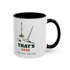 That's Good Mug in Black, design, handle right