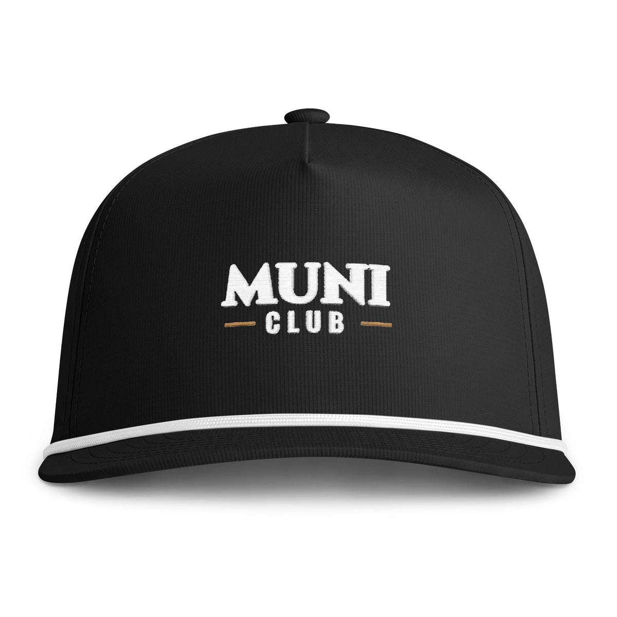 Muni Stack Rope Cap in Black, front view