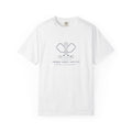 Paddle Crest Tee in White, front view