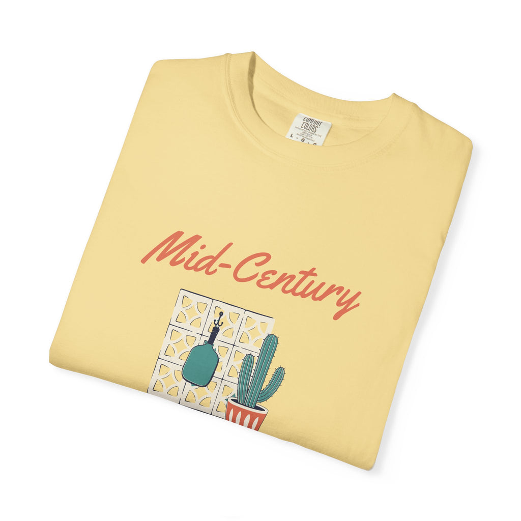 Mid-Century Doubles Tee in Butter, folded
