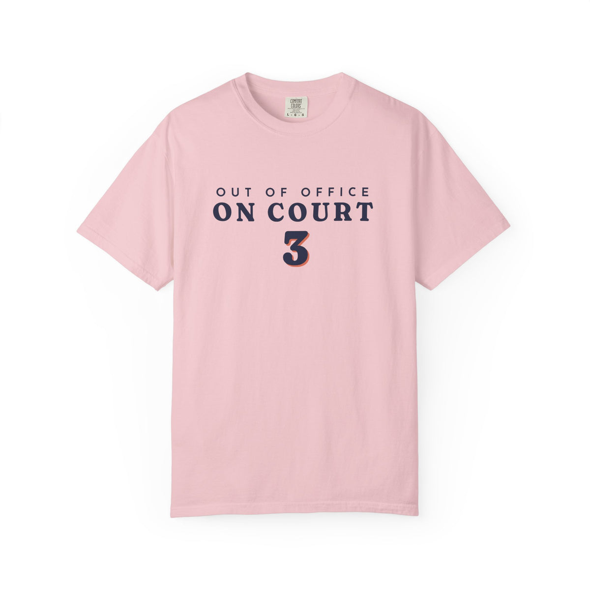 Out of Office Tee in Blossom, front view