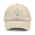 Seven Iron Dad Hat in Khaki, front view