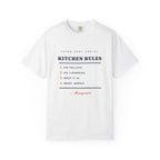 Kitchen Rules Tee in White, front view