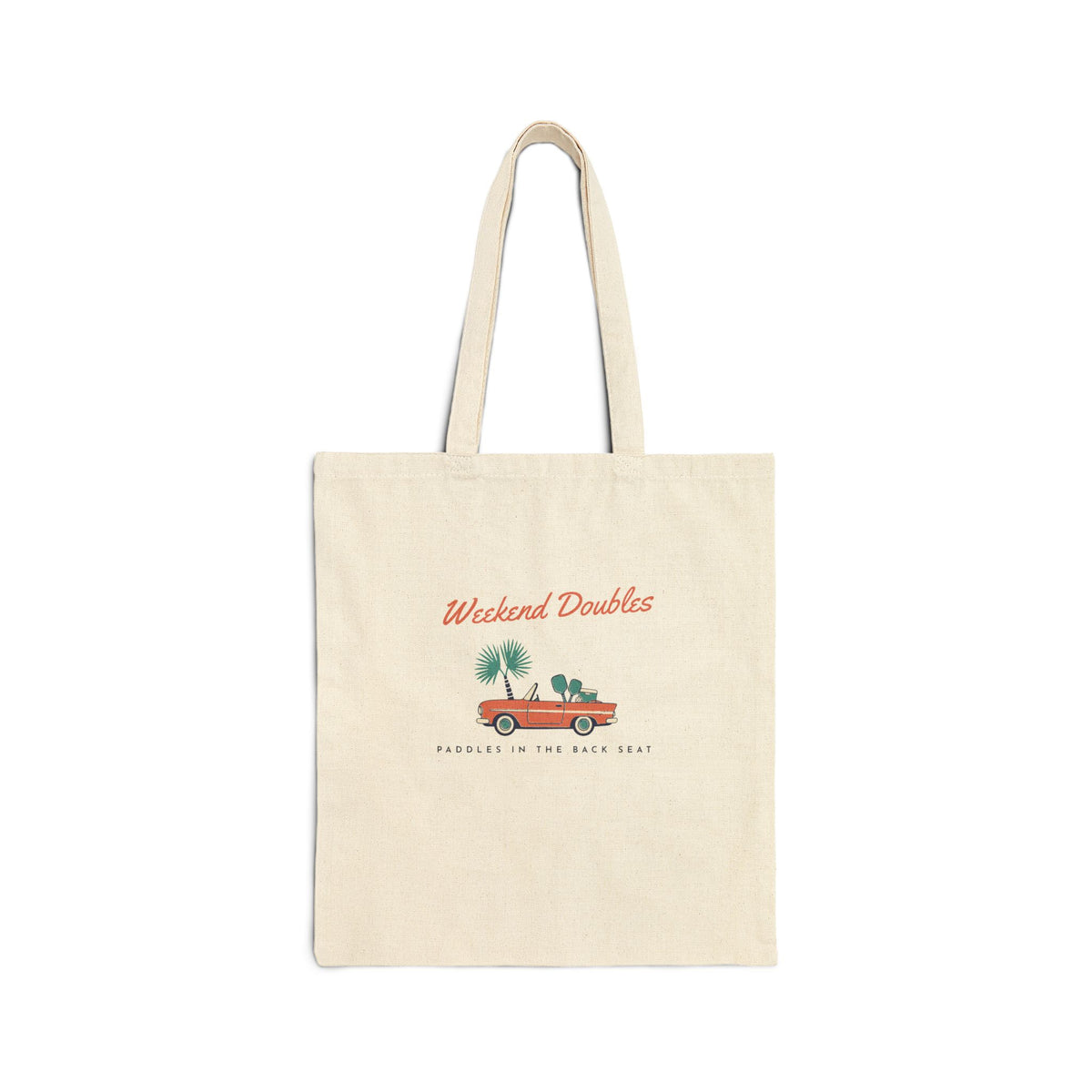 Weekend Doubles Tote in Natural, front view