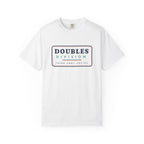 Doubles Division Tee in White, front view