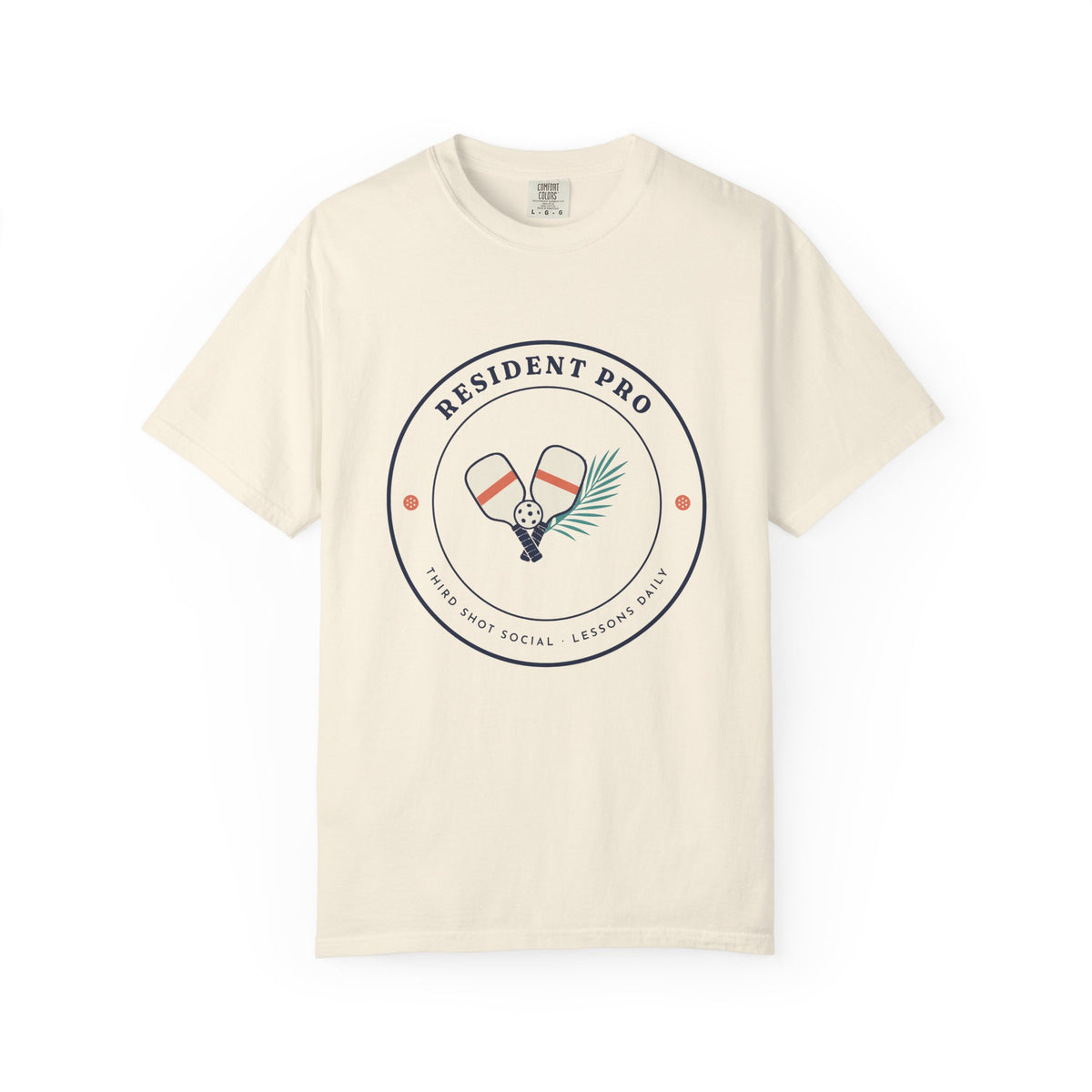 Resident Pro Tee in Ivory, front view