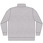 Tee & Ball Quarter-Zip in Grey Heather, back view