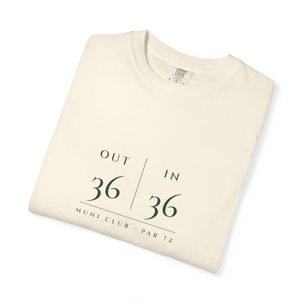Out & In Tee in Ivory, folded