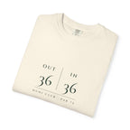 Out & In Tee in Ivory, folded
