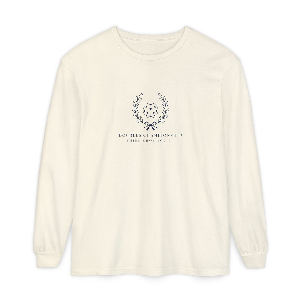 Laurel Long Sleeve Tee in Ivory, front view