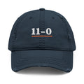 11–0 Dad Hat in Dark Navy, front view