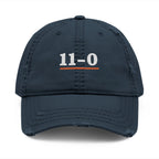 11–0 Dad Hat in Dark Navy, front view