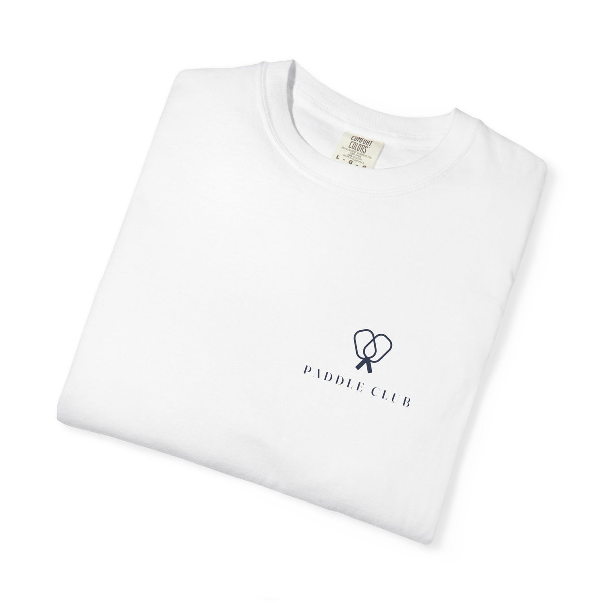 Paddle Mark Tee in White, folded
