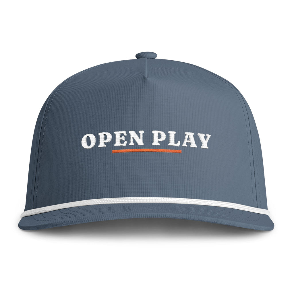 Open Play Rope Cap in Blue Jean, front view