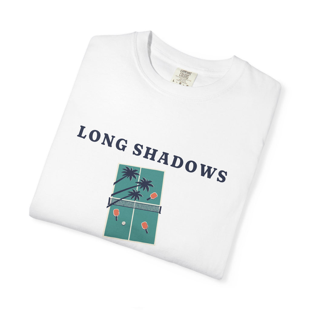 Long Shadows Tee in White, folded
