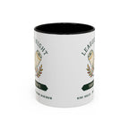 League Night Mug in Black, corner view