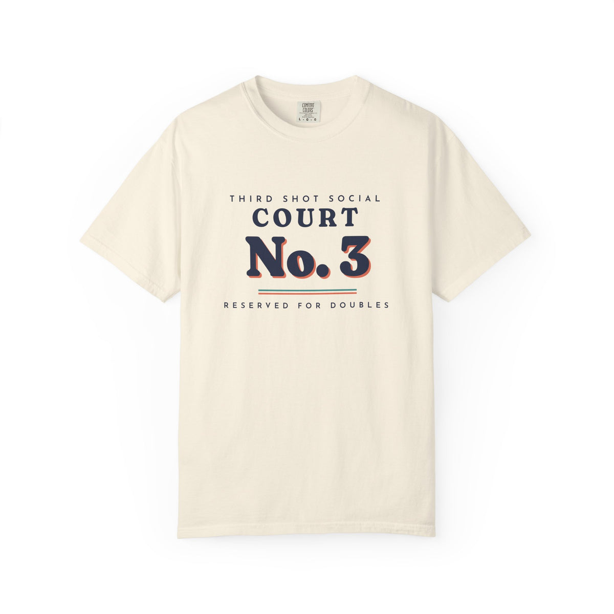 Court No. 3 Tee in Ivory, front view