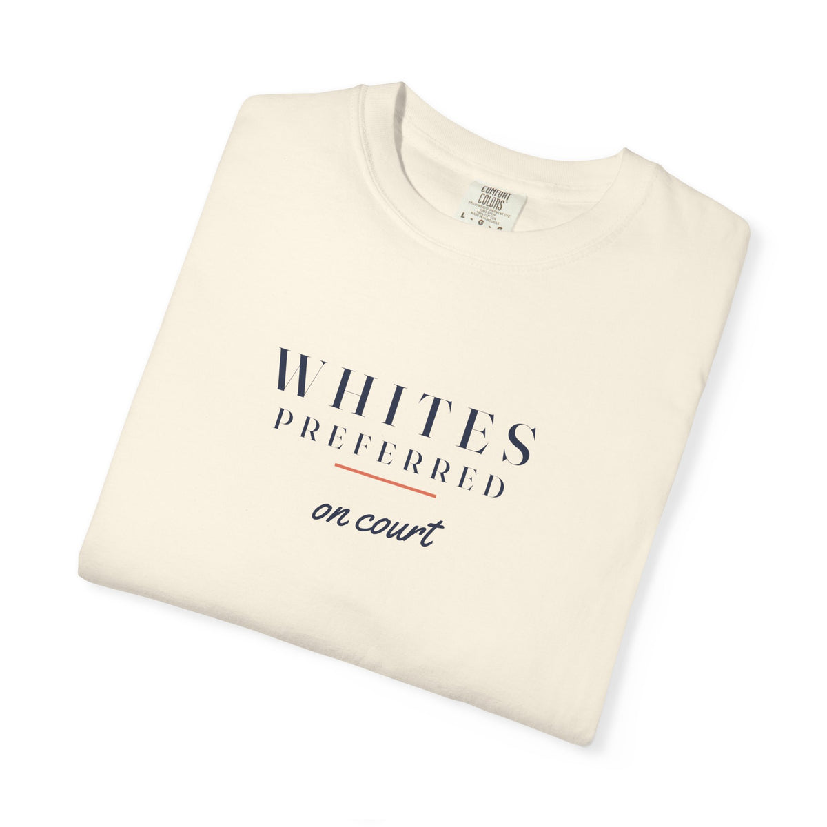 Whites Preferred Tee in Ivory, folded