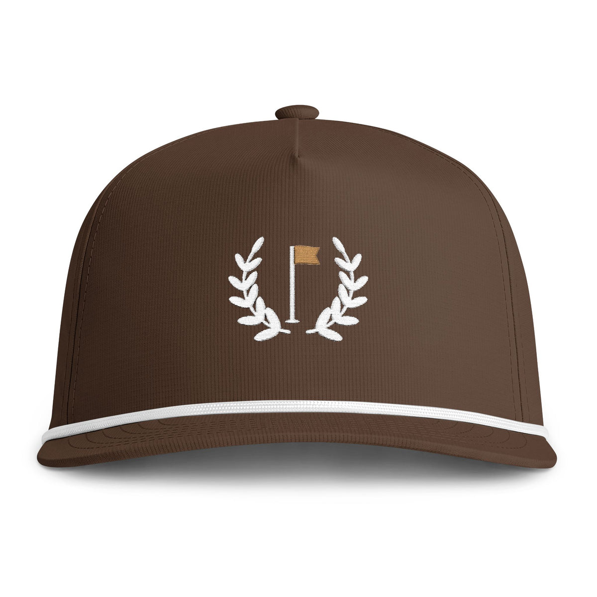 Laurel Flag Rope Cap in Espresso, front view
