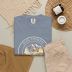 High Country Tee in Blue Jean, flat lay