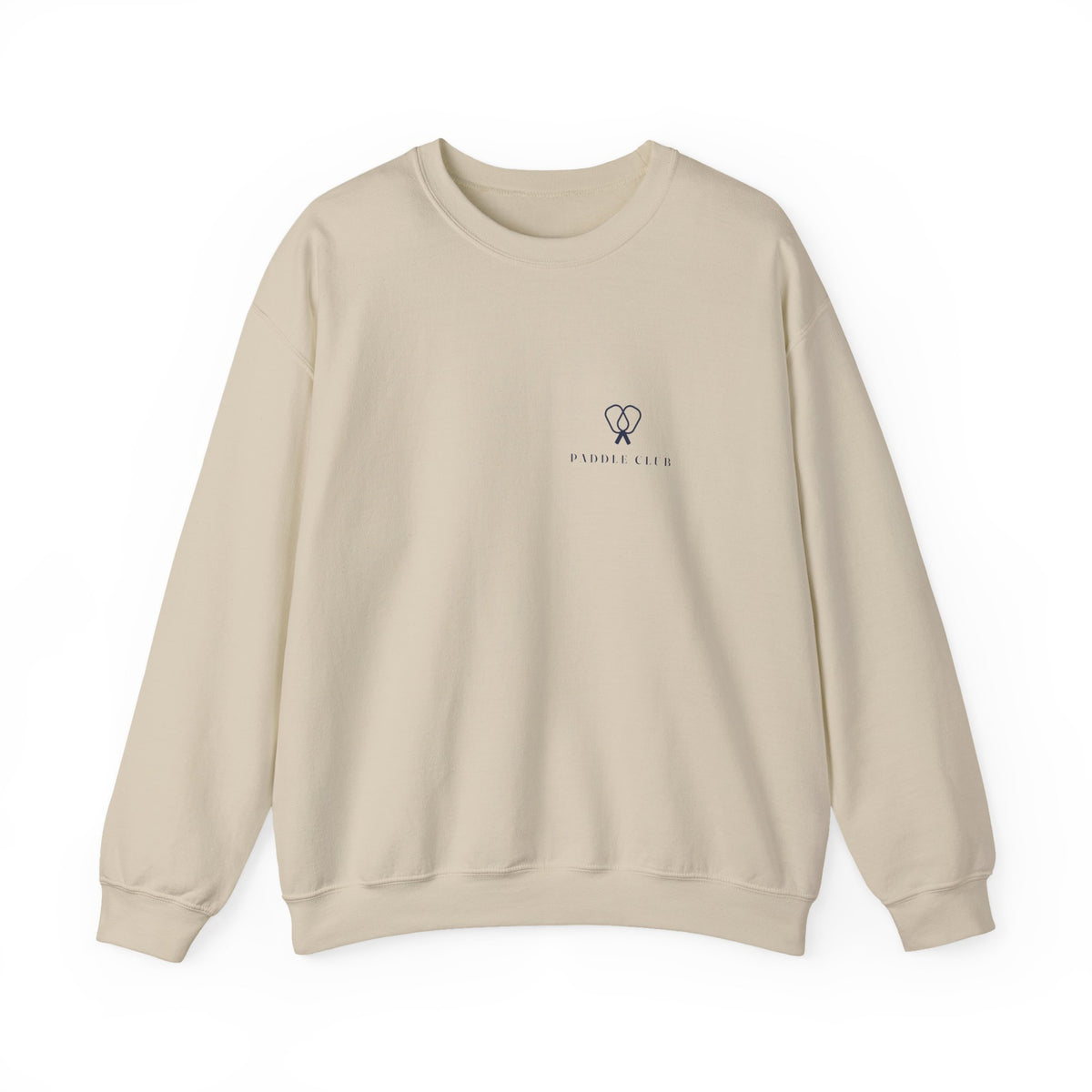 Paddle Mark Crewneck in Sand, front view