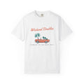 Weekend Doubles Tee in White, front view