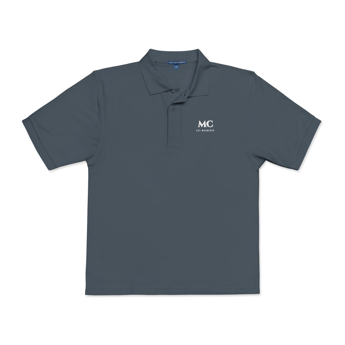 Est. Whenever Polo in Steel Grey, front view