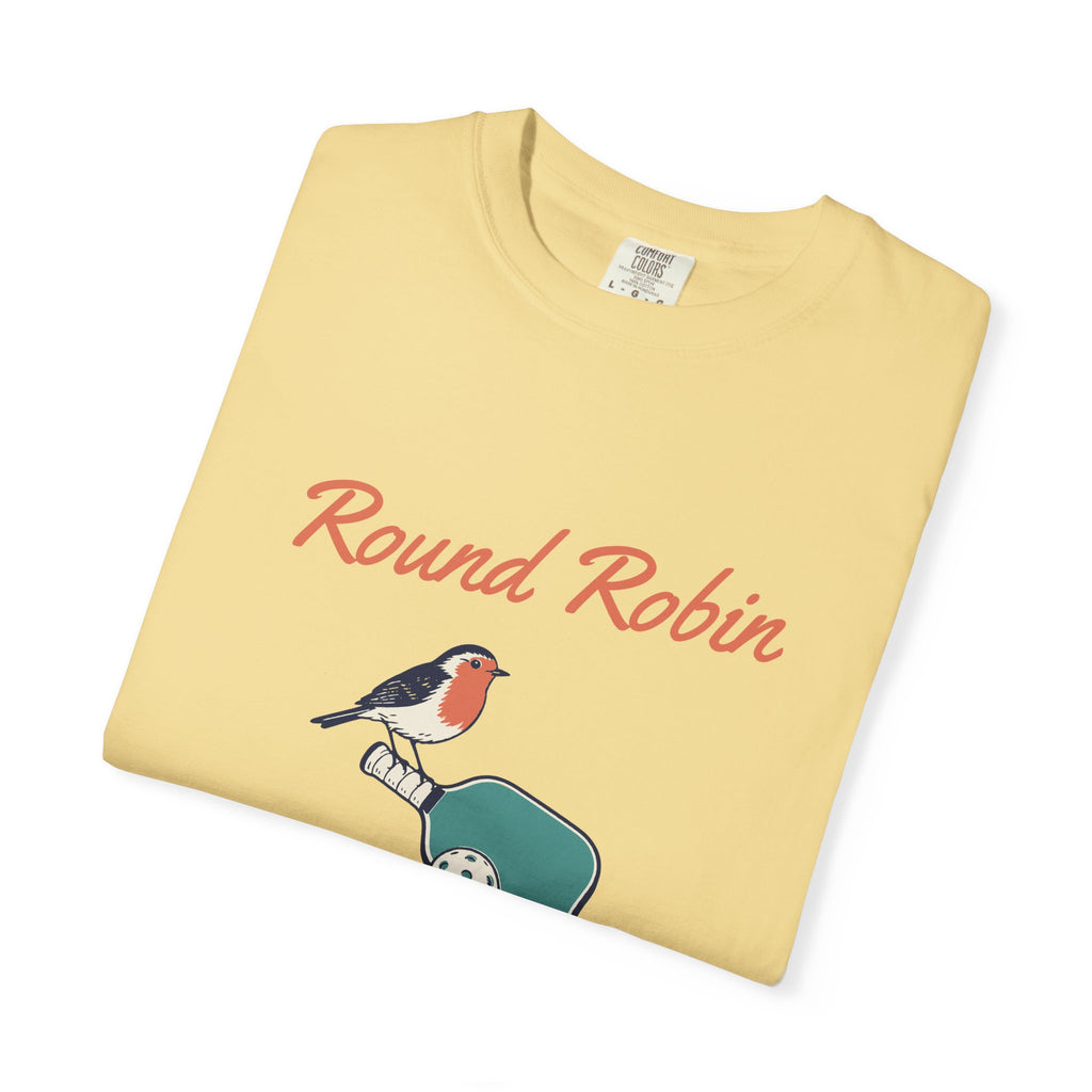 Round Robin Tee in Butter, folded
