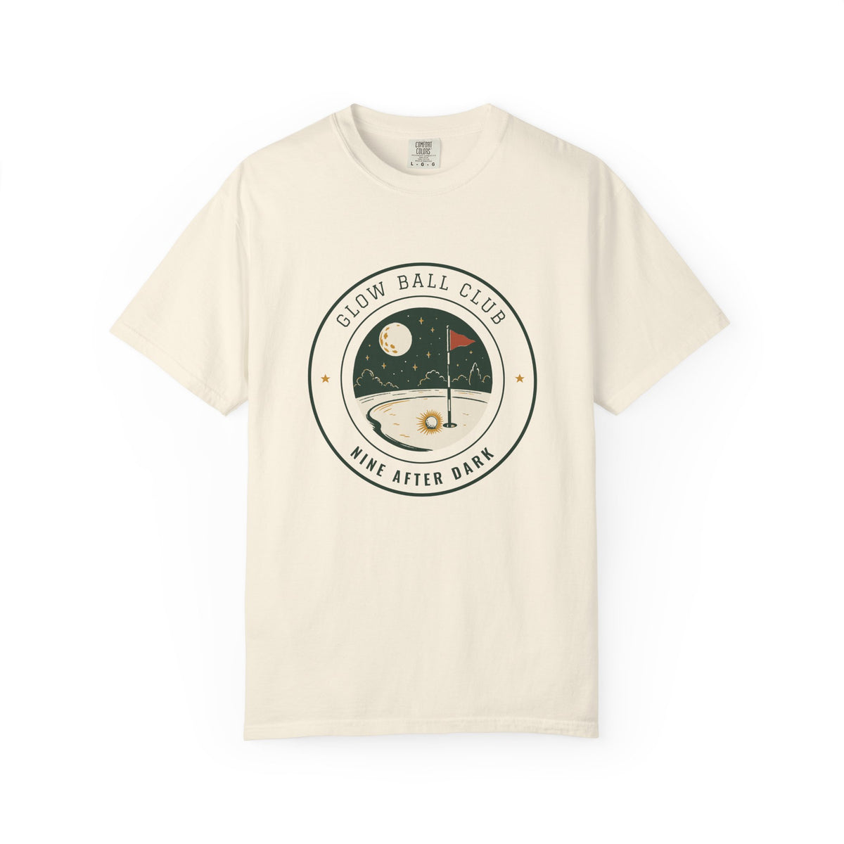 Glow Ball Club Tee in Ivory, front view