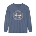 Fall League Long Sleeve Tee in Blue Jean, front view