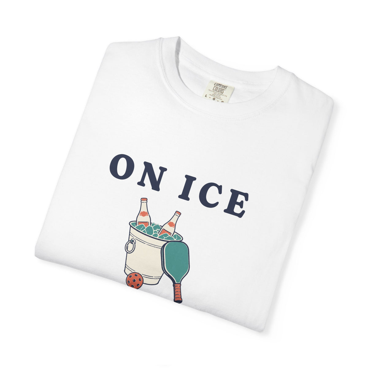 On Ice Tee in White, folded