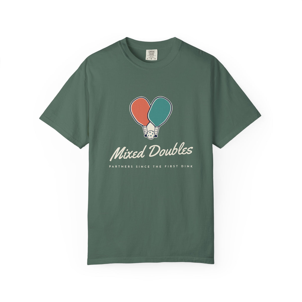 Mixed Doubles Tee in Blue Spruce, front view